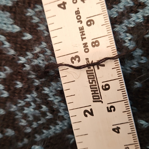 GUC Alpaca Imports Alpaca Wool Black and Blue Cardigan Womens XL - Picture 8 of 12